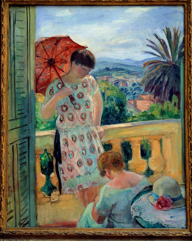 Due donne su un balcone